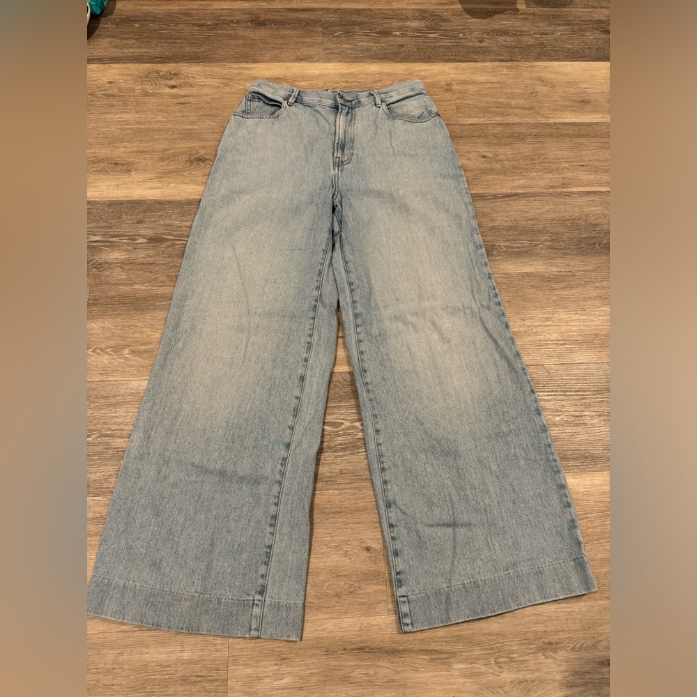 Everlane Sky Blue Wide Leg Jeans